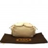 TOD'S SMALL BEIGE HANDBAG WITH CASES WITH ZIPPERS 